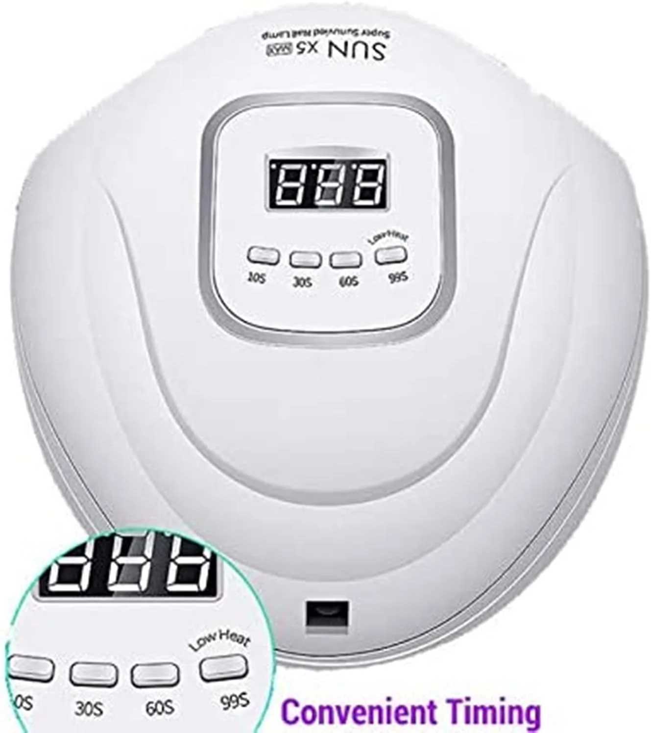 دستگاه خشک کن لاک ژل ناخن LED یو وی 120 وات SKEIDO SUN X5 MAX با 45 لامپ LED، تایمر 30/60/90 ثانیه و سنسور خودکار (سفید) دستگاه خشک کن لاک ژل ناخن LED یو وی 120 وات SKEIDO SUN X5 MAX با 45 لامپ LED، تایمر 30/60/90 ثانیه و سنسور خودکار (سفید)