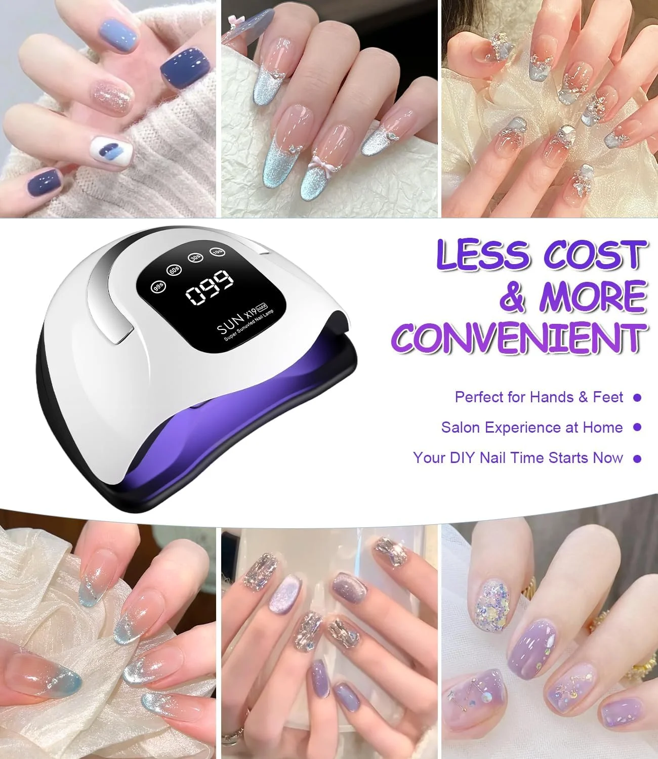 دستگاه خشک کن لاک ژل UV، 320 وات LED با 72 لامپ، سنسور اتوماتیک، 4 تایمر، نمایشگر دیجیتال، مناسب برای ناخن های دست و پا، مناسب استفاده در خانه و سالن دستگاه خشک کن لاک ژل UV، 320 وات LED با 72 لامپ، سنسور اتوماتیک، 4 تایمر، نمایشگر دیجیتال، مناسب برای ناخن های دست و پا، مناسب استفاده در خانه و سالن