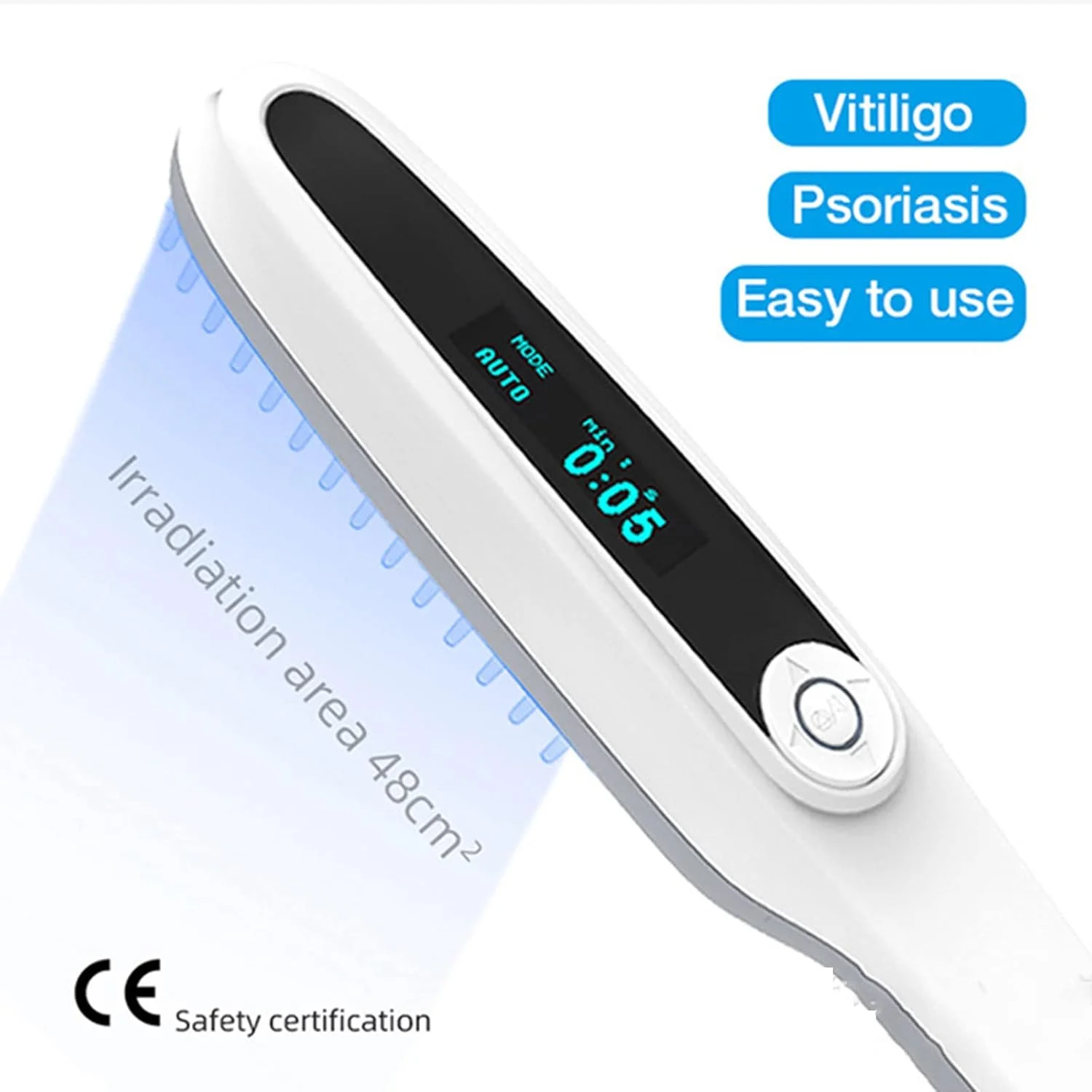 چراغ فتوتراپی باند باریک SOSSEG 311nm، دستگاه چراغ درمانی LED UVB، چراغ های مراقبت از پوست UVB با کنترل تایمر دیجیتال و عینک برای استفاده خانگی قابل حمل (اندازه: 1) چراغ فتوتراپی باند باریک SOSSEG 311nm، دستگاه چراغ درمانی LED UVB، چراغ های مراقبت از پوست UVB با کنترل تایمر دیجیتال و عینک برای استفاده خانگی قابل حمل (اندازه: 1)