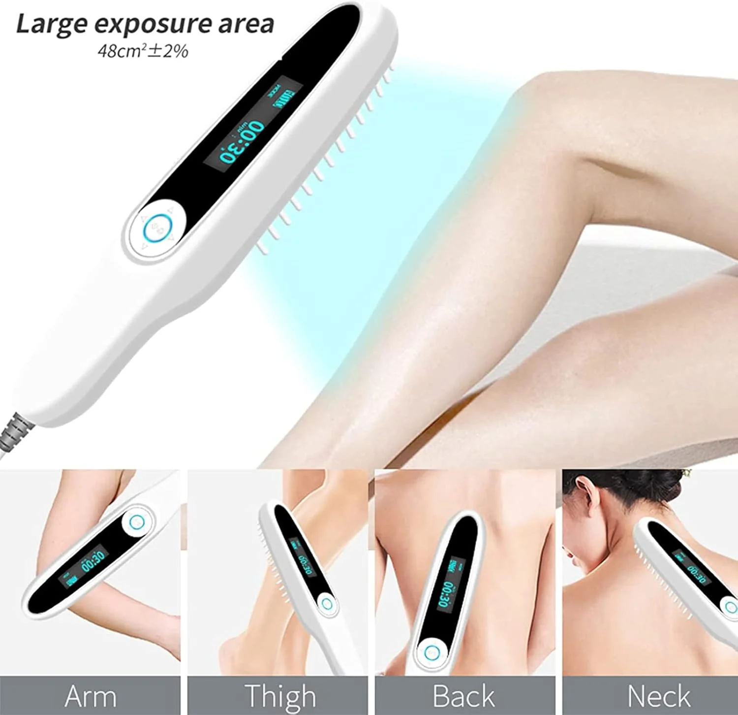 چراغ فتوتراپی باند باریک SOSSEG 311nm، دستگاه چراغ درمانی LED UVB، چراغ های مراقبت از پوست UVB با کنترل تایمر دیجیتال و عینک برای استفاده خانگی قابل حمل (اندازه: 1) چراغ فتوتراپی باند باریک SOSSEG 311nm، دستگاه چراغ درمانی LED UVB، چراغ های مراقبت از پوست UVB با کنترل تایمر دیجیتال و عینک برای استفاده خانگی قابل حمل (اندازه: 1)