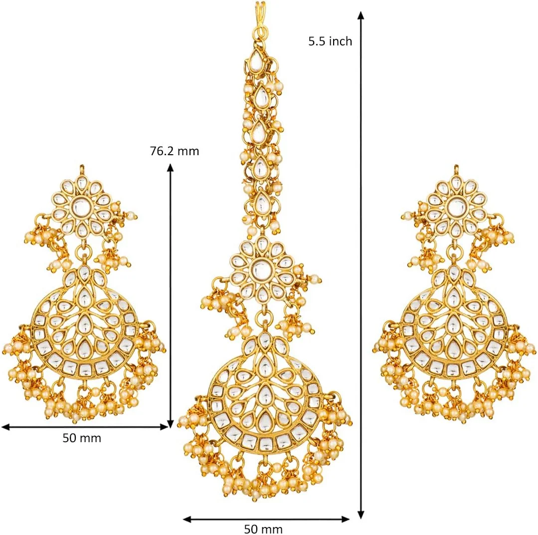 گوشواره های چندبالی طرح کندن مصنوعی رنگی نفیس Aheli به همراه مجموعه مانگ تیکا، جواهرات قومی هندی برای زنان گوشواره های چندبالی طرح کندن مصنوعی رنگی نفیس Aheli به همراه مجموعه مانگ تیکا، جواهرات قومی هندی برای زنان