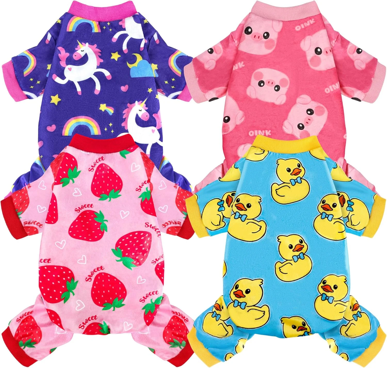 ست 4 عددی لباس خواب سگ سایز بزرگ