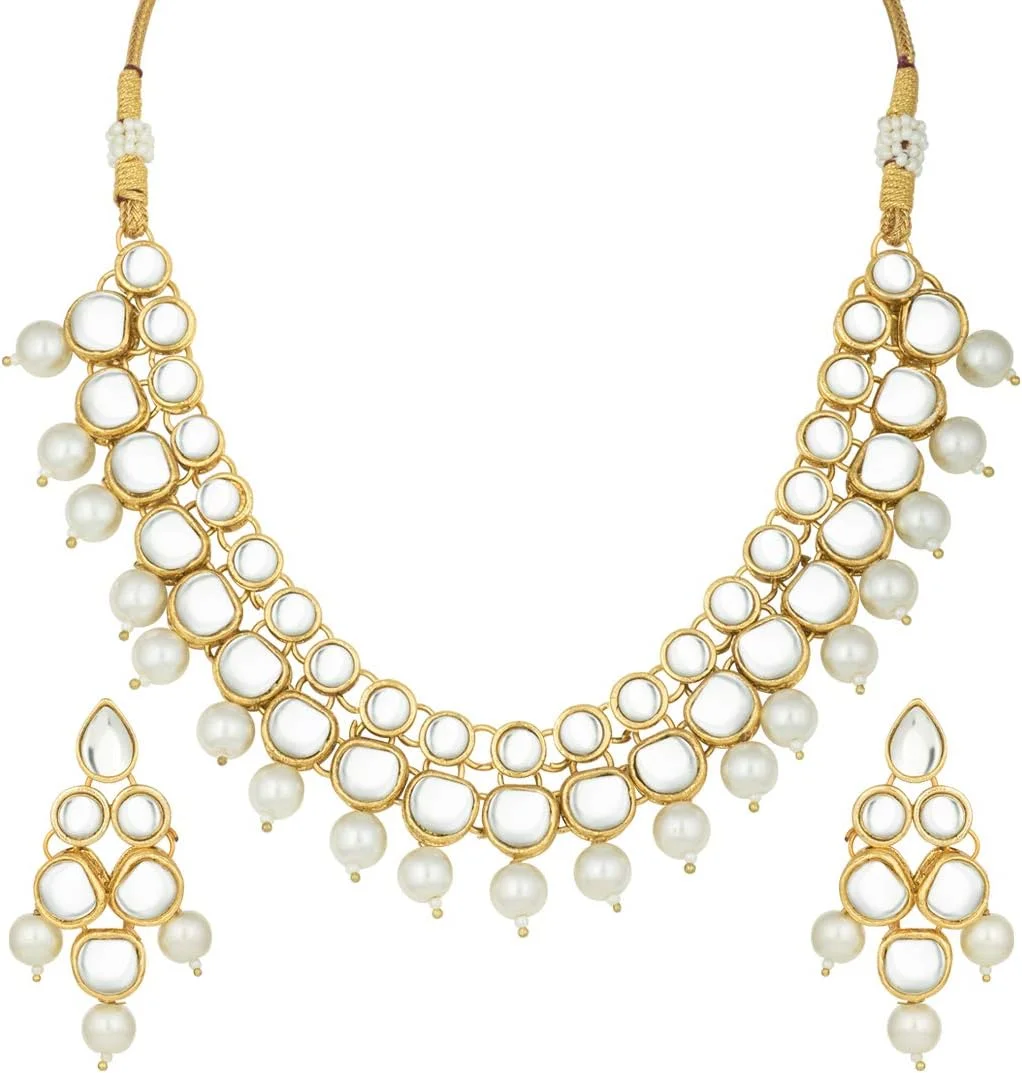 ست گردنبند مجلسی عروس رانی پادماواتی به سبک سنتی هندی و بالیوودی مناسب بانوان