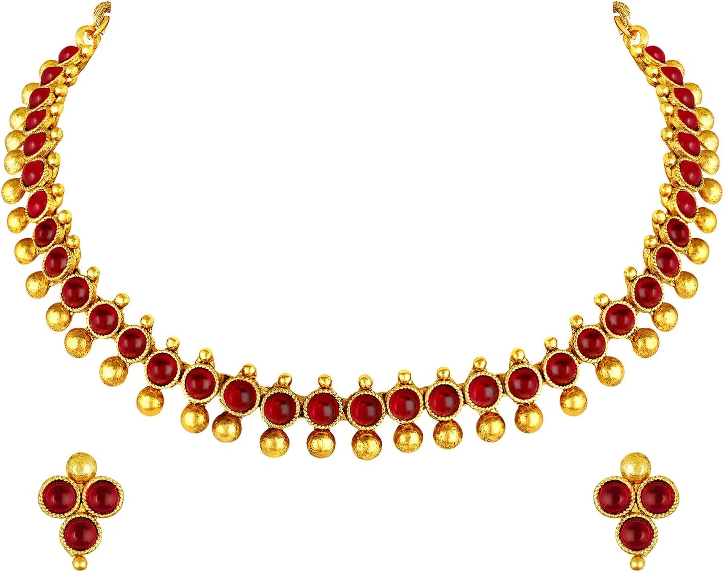 ست گردنبند بلند با سکه حکاکی شده با طرح الهه، با رنگ طلایی، مناسب برای پوشش عروسی، جواهرات مد روز سنتی جنوب هند، به سبک بالیوود، برای زنان ست گردنبند بلند با سکه حکاکی شده با طرح الهه، با رنگ طلایی، مناسب برای پوشش عروسی، جواهرات مد روز سنتی جنوب هند، به سبک بالیوود، برای زنان