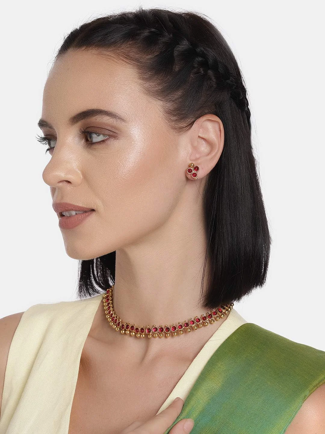 ست گردنبند بلند با سکه حکاکی شده با طرح الهه، با رنگ طلایی، مناسب برای پوشش عروسی، جواهرات مد روز سنتی جنوب هند، به سبک بالیوود، برای زنان ست گردنبند بلند با سکه حکاکی شده با طرح الهه، با رنگ طلایی، مناسب برای پوشش عروسی، جواهرات مد روز سنتی جنوب هند، به سبک بالیوود، برای زنان