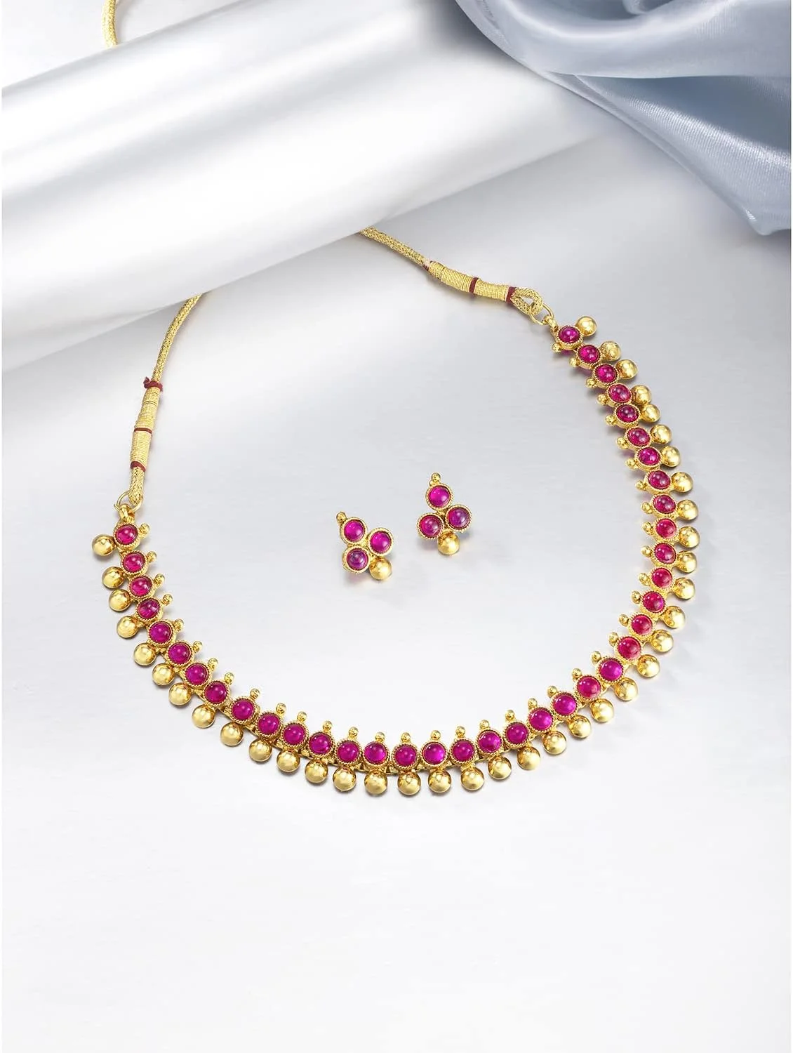 ست گردنبند بلند با سکه حکاکی شده با طرح الهه، با رنگ طلایی، مناسب برای پوشش عروسی، جواهرات مد روز سنتی جنوب هند، به سبک بالیوود، برای زنان ست گردنبند بلند با سکه حکاکی شده با طرح الهه، با رنگ طلایی، مناسب برای پوشش عروسی، جواهرات مد روز سنتی جنوب هند، به سبک بالیوود، برای زنان