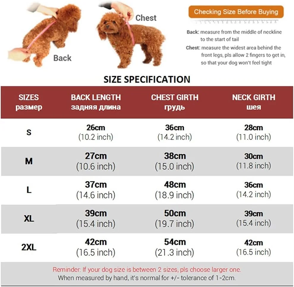 لباس سگ AAZZXSX با بند هارنس، ژاکت گرم زمستانی سگ برای سگ های کوچک، ژاکت پشمی نرم، جلیقه سگ ضخیم قابل تنظیم (Hortel,L)