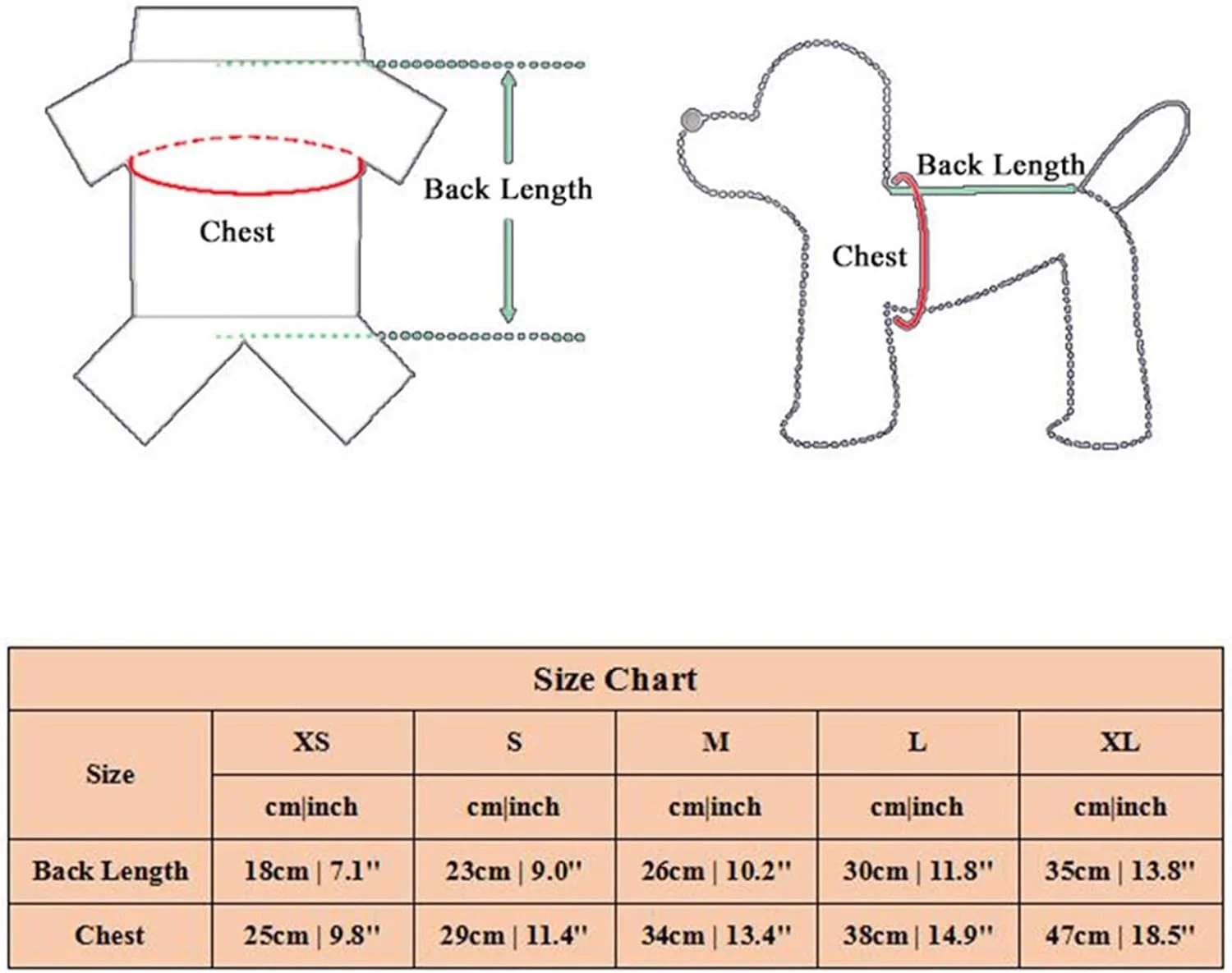 لباس سگ یقه ایستاده لباس سگ لباس توله سگ پشمی ضخیم رنگ ثابت (Hortel, S)