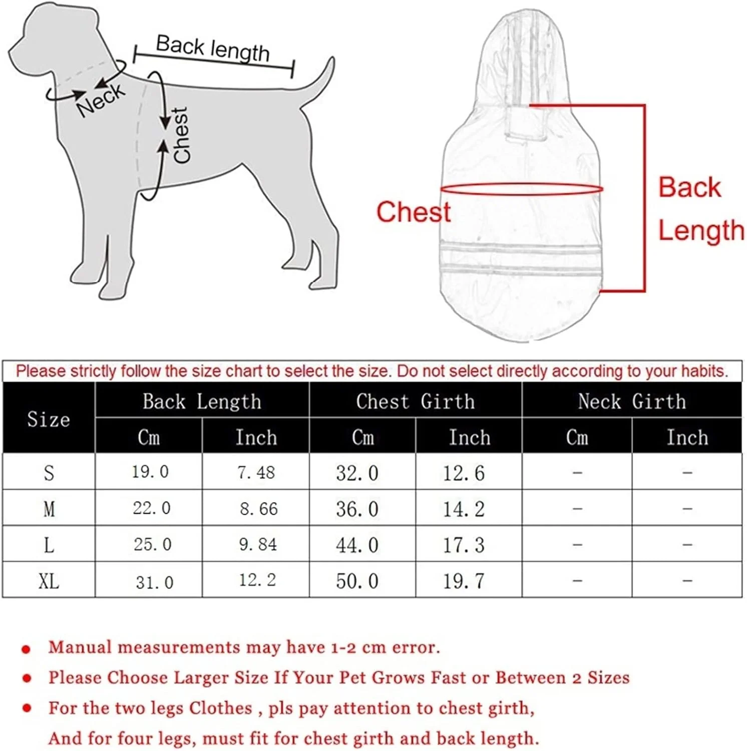 لباس سگ بارانی تابستانی مناسب توله سگ، کت بارانی ضد آب کلاه دار سایز S-XL، لباس بارانی PU برای سگ ها و گربه ها (Hortel، M)