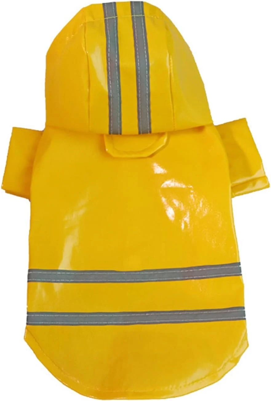 لباس سگ بارانی حیوانات خانگی با کلاه و روکش ضد آب و بازتابنده