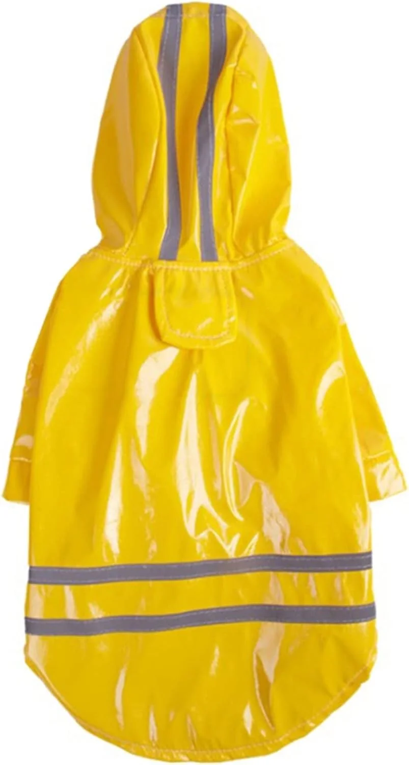 لباس بارانی سگ AAZZXSX، بارانی توله سگ با کلاه، لباس سگ ضد آب، لباس بارانی نرم و تنفسی گربه و سگ کوچک، لوازم حیوانات خانگی (هورتل، L)