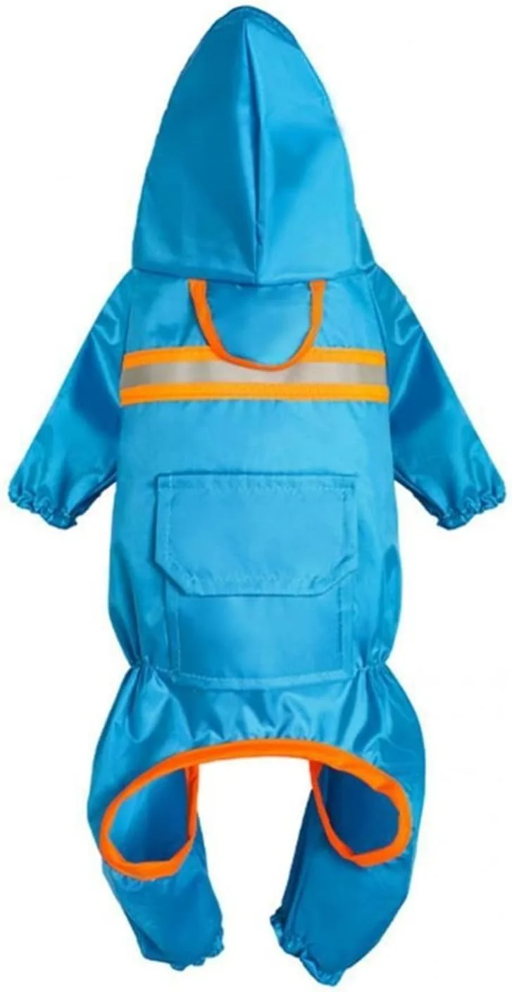 لباس سگ بارانی سازگار با محیط زیست، لباس غیر رسمی مقاوم در برابر سایش، بارانی سگ تابستانی زیبا، ژاکت بارانی سگ، لباس بارانی سگ (آبی تیره، XL)