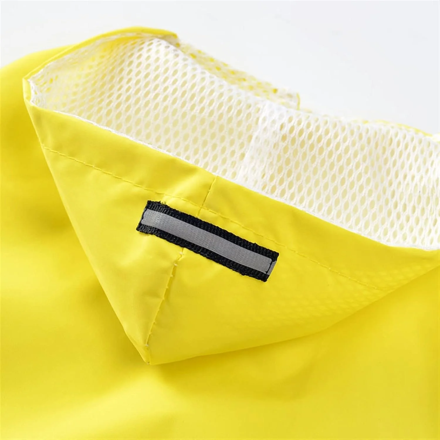 لباس سگ بارانی بازتابنده حیوانات خانگی، کت بارانی ضد آب سگ کلاه دار، ژاکت بارانی توری تنفسی چاپی توله سگ مد روز در فضای باز (Hortel,M)