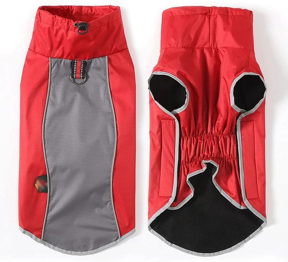 لباس سگ AAZZXSX لباس سگ بازتابنده ضد آب کت زمستانی سگ جلیقه های تمرینی ورزشی لباس اسکی برای سگ های بزرگ (آبی تیره، XXXL)