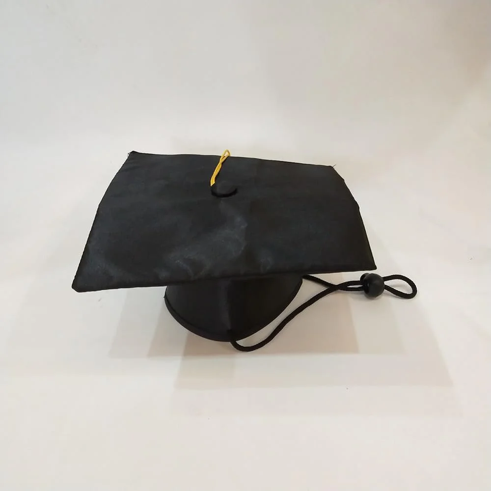 کلاه سگ گربه مدل فارغ التحصیلی با منگوله مناسب عکاسی - مشکی