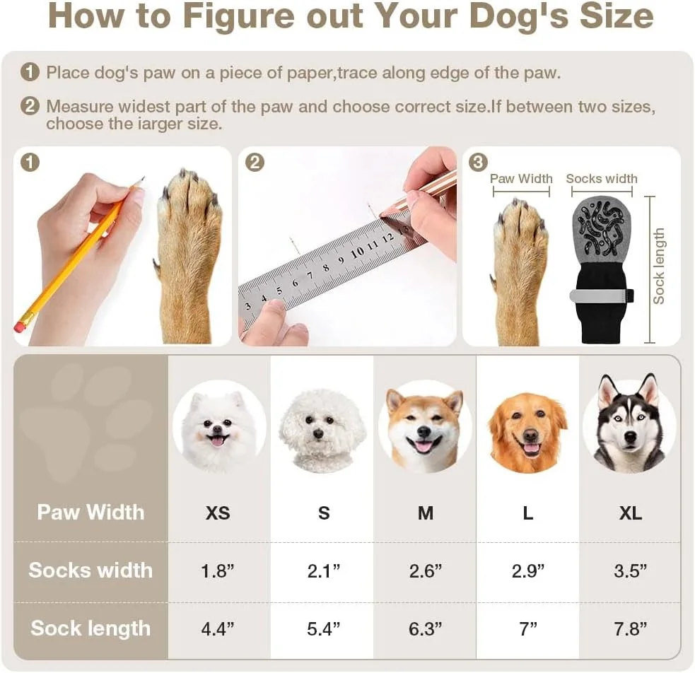 جوراب سگ ضد لغزش 2 جفت جوراب ضد لغزش برای سگ ها با بندهای قابل تنظیم محافظت از پنجه حیوانات خانگی، جوراب سگ برای محافظت از پنجه سگ در داخل و خارج از منزل، M جوراب سگ ضد لغزش 2 جفت جوراب ضد لغزش برای سگ ها با بندهای قابل تنظیم محافظت از پنجه حیوانات خانگی، جوراب سگ برای محافظت از پنجه سگ در داخل و خارج از منزل، M