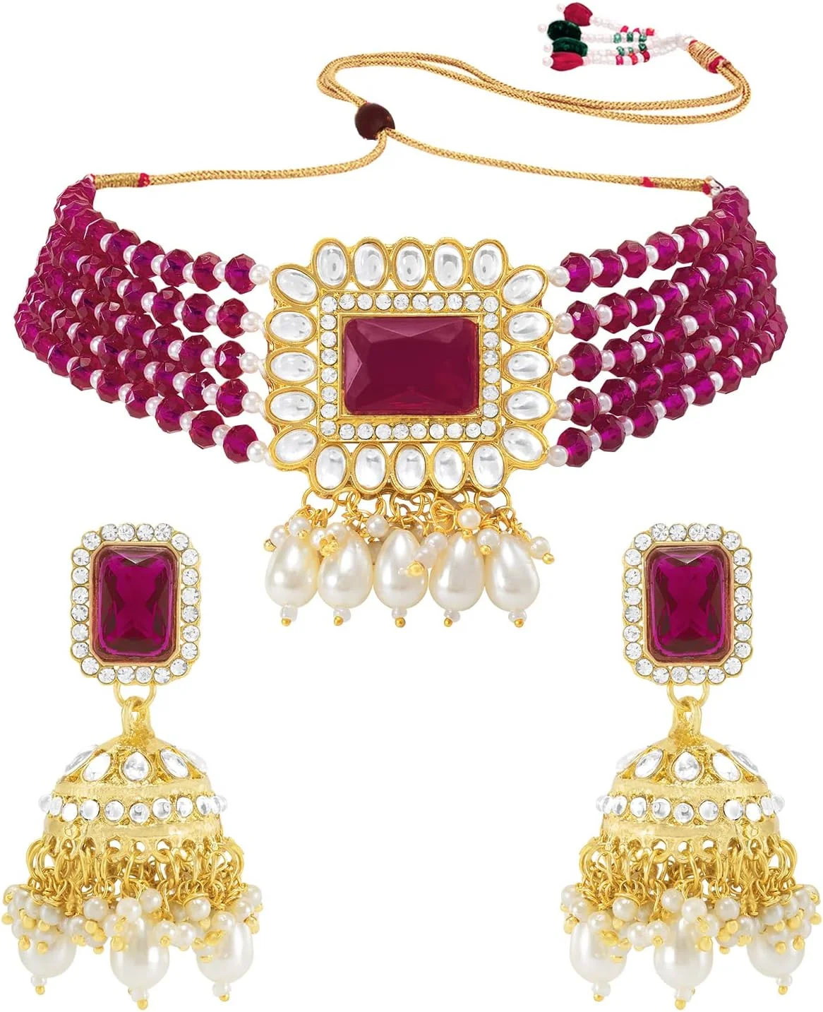 آهلی ست گوشواره و مانگ تیکا طرح کندن، زیورآلات سنتی و قومی بالیوودی برای زنان آهلی ست گوشواره و مانگ تیکا طرح کندن، زیورآلات سنتی و قومی بالیوودی برای زنان