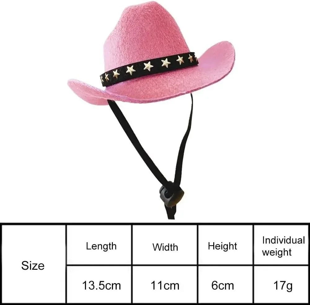 کلاه کابویی حیوانات خانگی قابل تنظیم با طرح ستاره