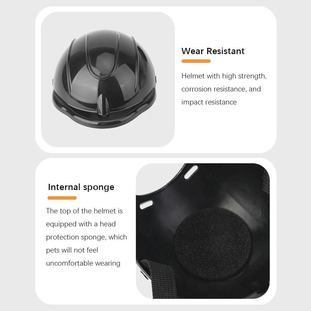 کلاه ایمنی سگ قابل تنظیم، کلاه ایمنی موتورسیکلت حیوان خانگی برای سگ، لوازم جانبی زیبا