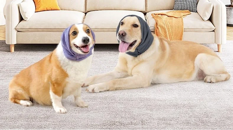 گوشی های محافظ گوش سگ قابل تنظیم برای کاهش صدا - پوشش گوش سگ - هدبند و پوشش گوش سگ برای کاهش اضطراب، رعد و برق، آتش بازی و آرایش