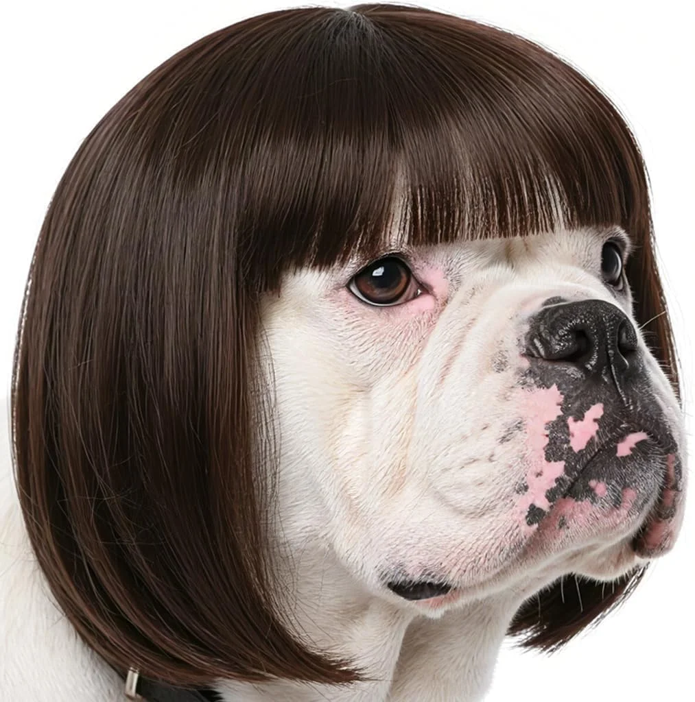 کلاه گیس سگ برای سگ های کوچک، متوسط و بزرگ با نوارهای الاستیک قابل تنظیم، تزئین لباس گربه و حیوانات خانگی برای هالووین، کریسمس، مهمانی ها