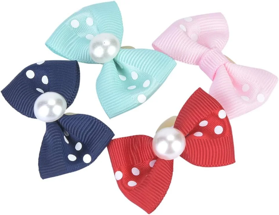 اکسسوری موی حیوانات خانگی، پاپیون موی سگ رنگارنگ، استفاده آسان، مناسب برای جشن تولد