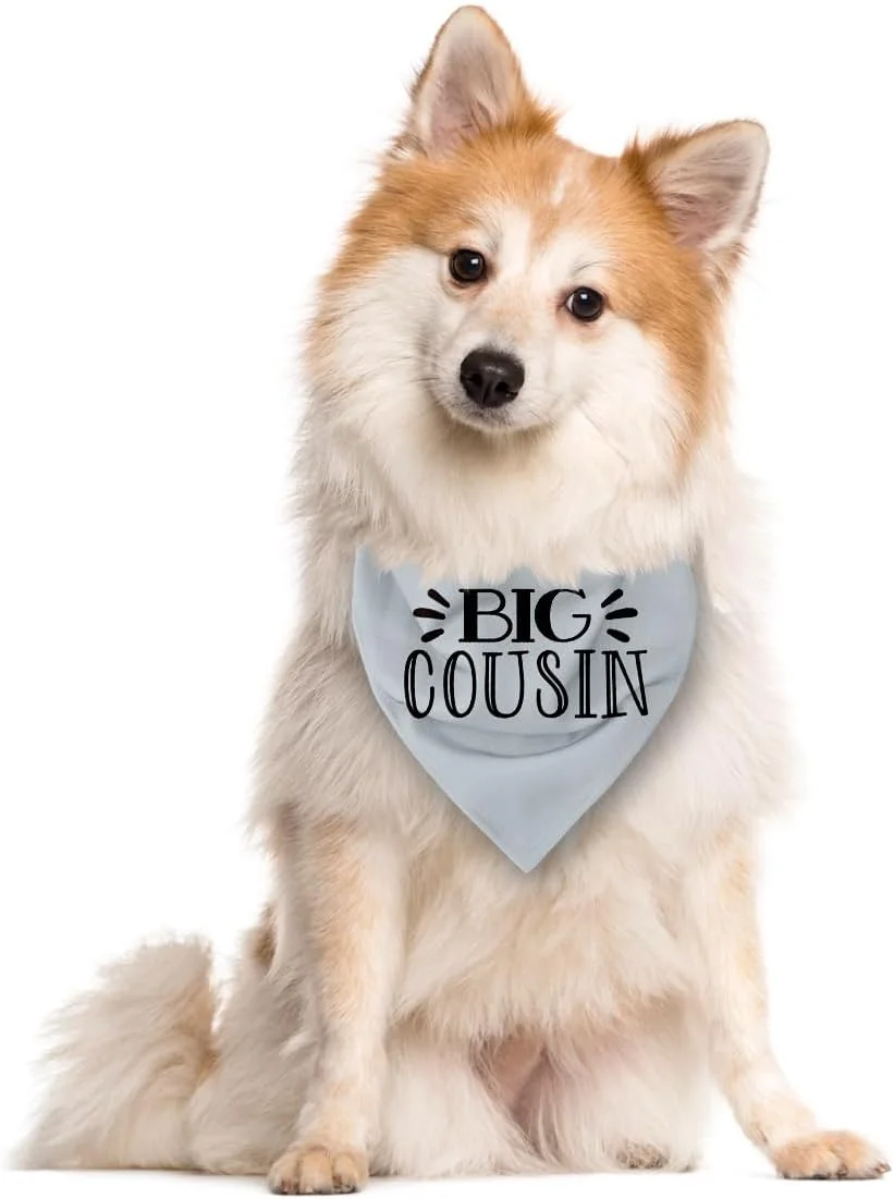 دستمال گردن سگ با طرح اعلامیه بچه، شال تزئینی برای عکس بارداری، لوازم جانبی شال حیوانات خانگی برای سگ ها و گربه های کوچک و متوسط، دستمال گردن خاکستری سگ