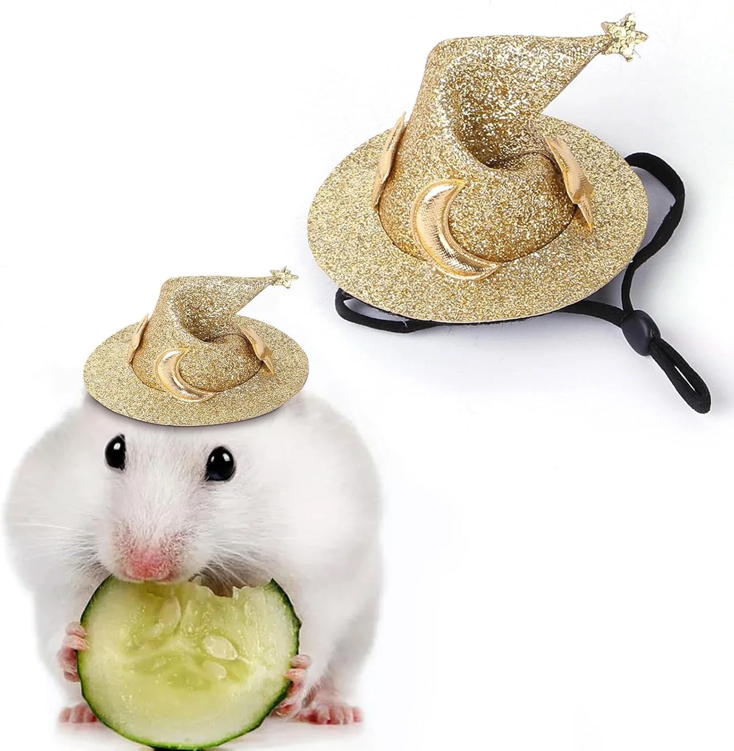 کلاه حیوانات کوچک | کلاه مهمانی راسو | لباس خنده دار و خلاقانه برای خوکچه هندی، چینچیلا و راسو