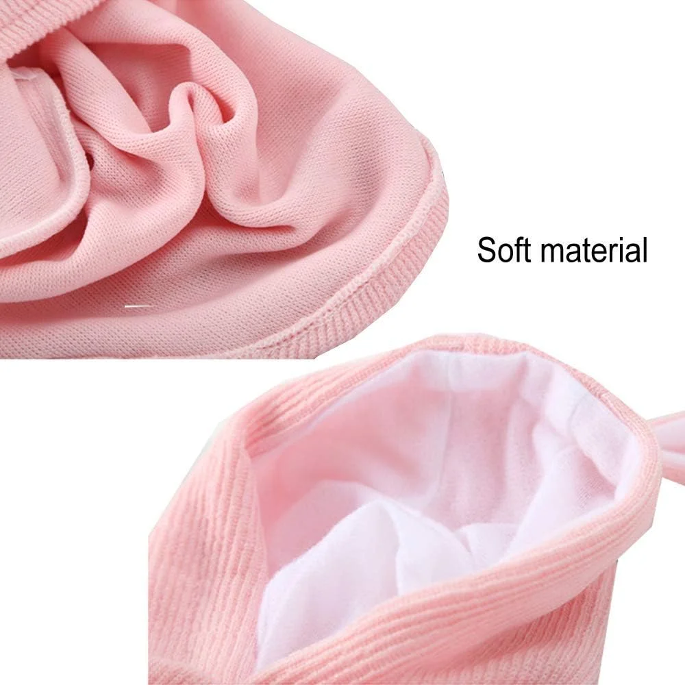 هودی حیوانات خانگی ANIAC طرح خرگوش با گوش‌های خرگوشی، سویشرت زیبا، پلیور بافتنی سگ و گربه نرم (متوسط، صورتی)