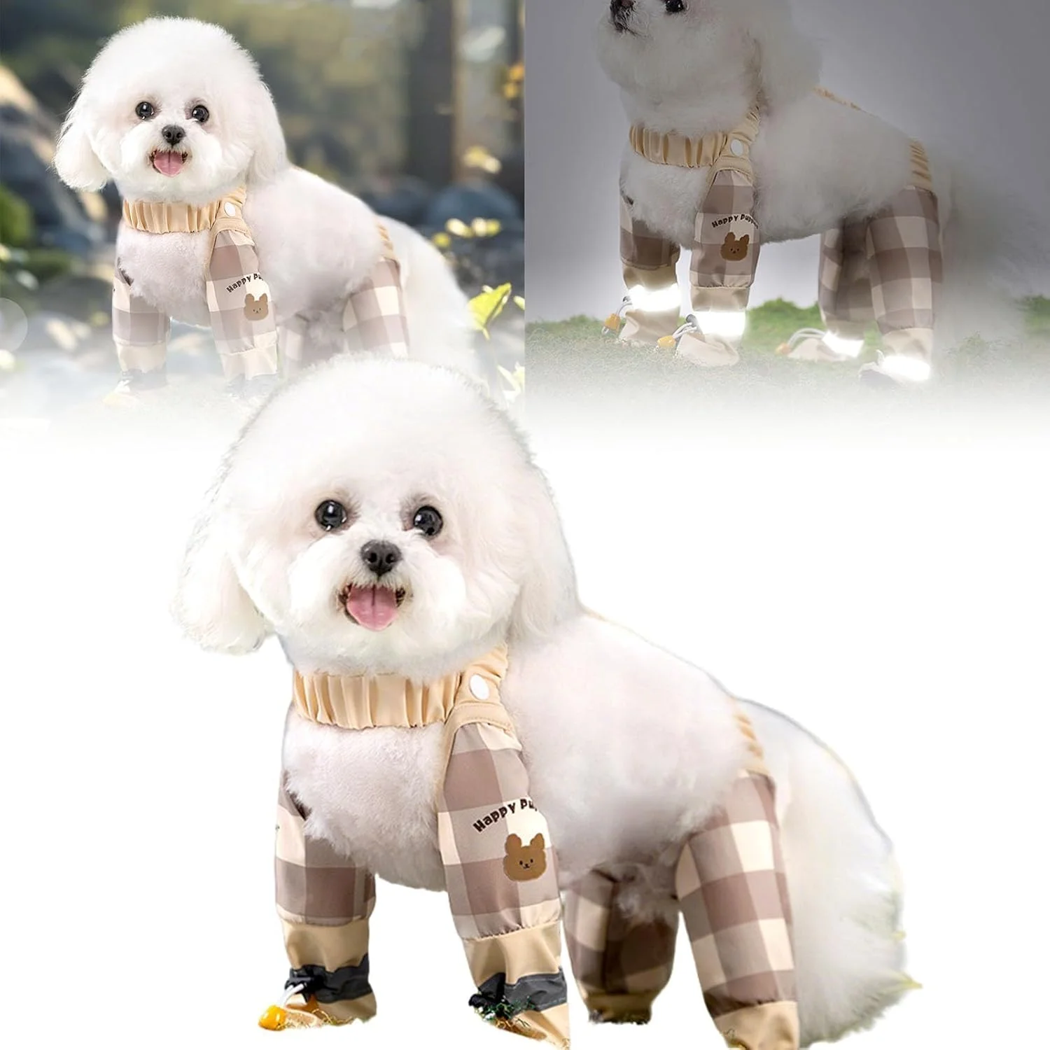 شلوار ضد لک سگ، چکمه کوله پشتی جدید 2025، ساق پوش کفش ضد آب سگ، کفش محافظ پنجه ضد لغزش سگ، مناسب برای سگ های کوچک، متوسط، بزرگ، باران، برف، پیاده روی (1, B, S)