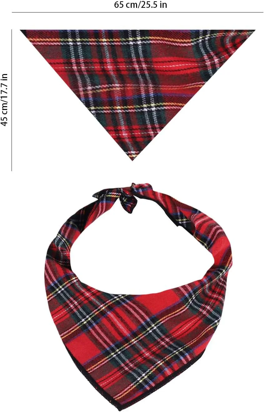 دستمال گردن سگ طرح تارتان قرمز، دستمال گردن سگ مناسب کریسمس، دستمال سه گوش چهارخانه کلاسیک، قابل شستشو و استفاده مجدد، لوازم جانبی لباس حیوانات خانگی دستمال گردن سگ طرح تارتان قرمز، دستمال گردن سگ مناسب کریسمس، دستمال سه گوش چهارخانه کلاسیک، قابل شستشو و استفاده مجدد، لوازم جانبی لباس حیوانات خانگی