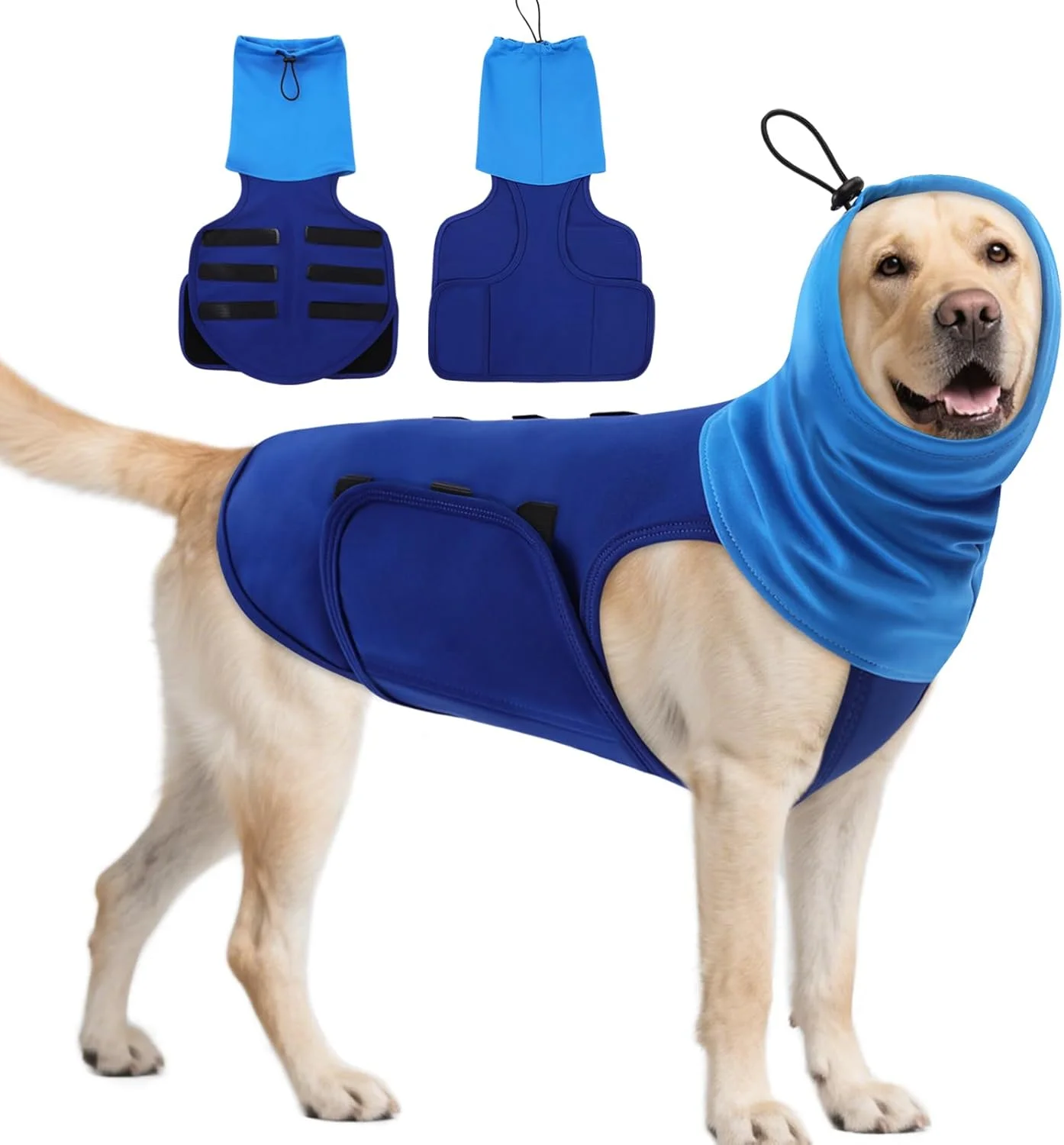 هودی ضد اضطراب سگ ASENKU، جلیقه آرام بخش برای سگ ها، پیراهن کاهش اضطراب سگ برای رعد و برق، آتش بازی، سر و صدا، حیوان خانگی خود را بدون دارو و آموزش آرام نگه دارید، جلیقه آرام بخش اضطراب برای سگ های کوچک، متوسط و بزرگ