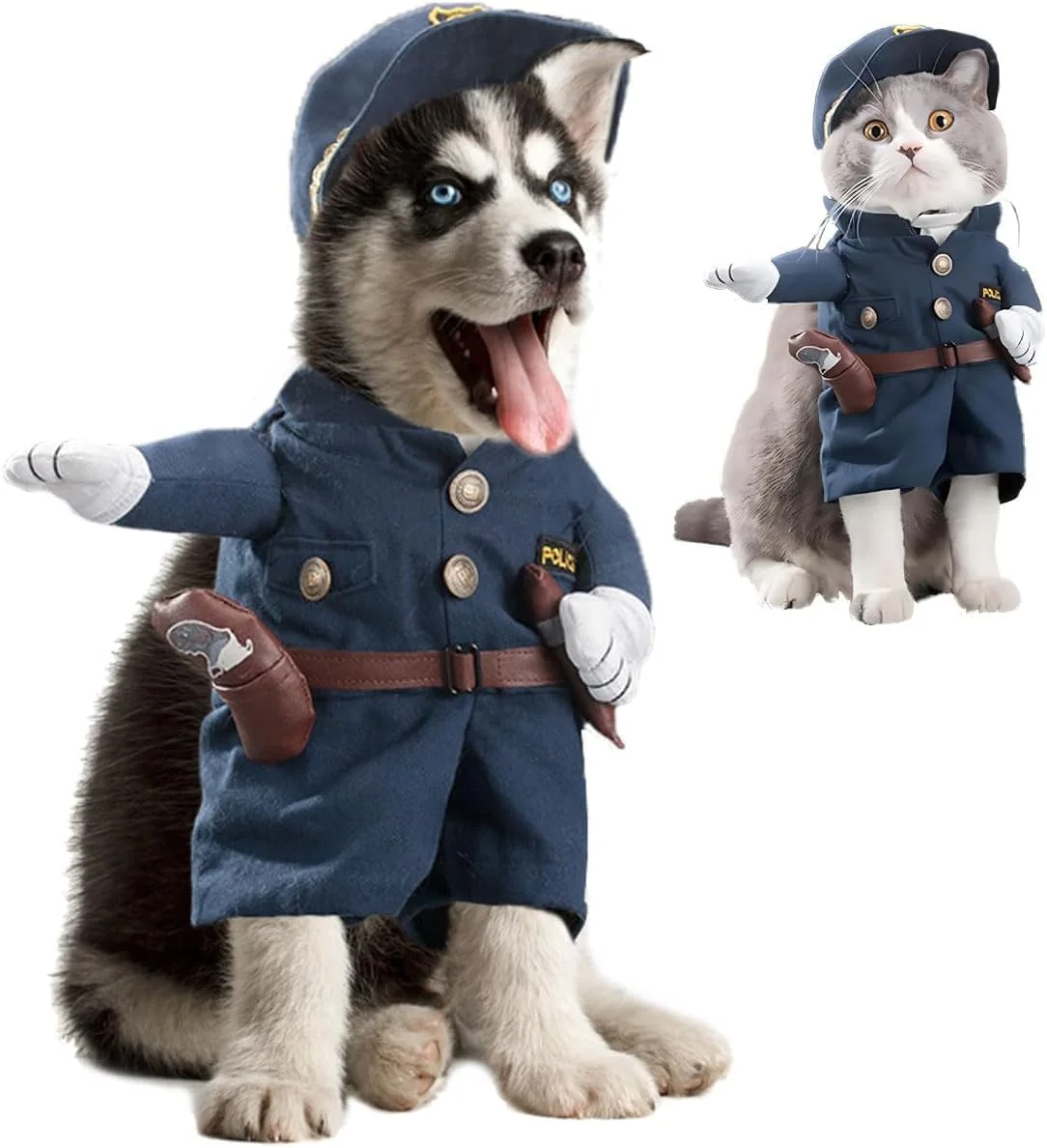 لباس سگ AUTOYSUR، مدل دزدان دریایی کارائیب، لباس گربه، لباس گاوچران سگ، لباس حیوانات خانگی کوچک و متوسط ​​برای هالووین، لباس های فانتزی زیبا، لوازم جانبی مهمانی هالووین (A، کوچک)