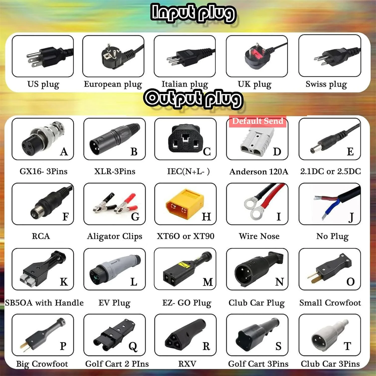 شارژر باتری 48 ولت 20 آمپر 1200 وات برای لیفتراک و گلف کارت با نمایشگر LCD، مناسب برای جک پالت و لیفتراک برقی