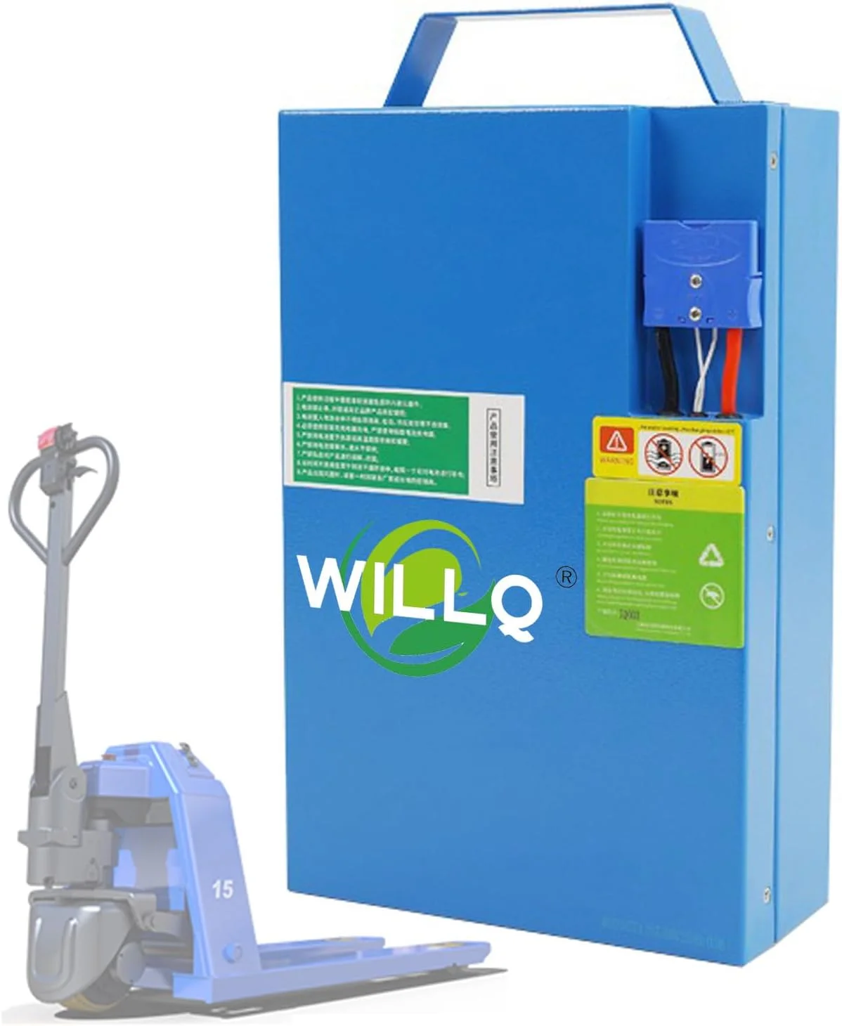 باطری لیتیومی 48 ولت 20 آمپر ساعت برای جک پالت برقی، لیفتراک، با برد محافظ BMS برای جایگزینی ترانسپورتر