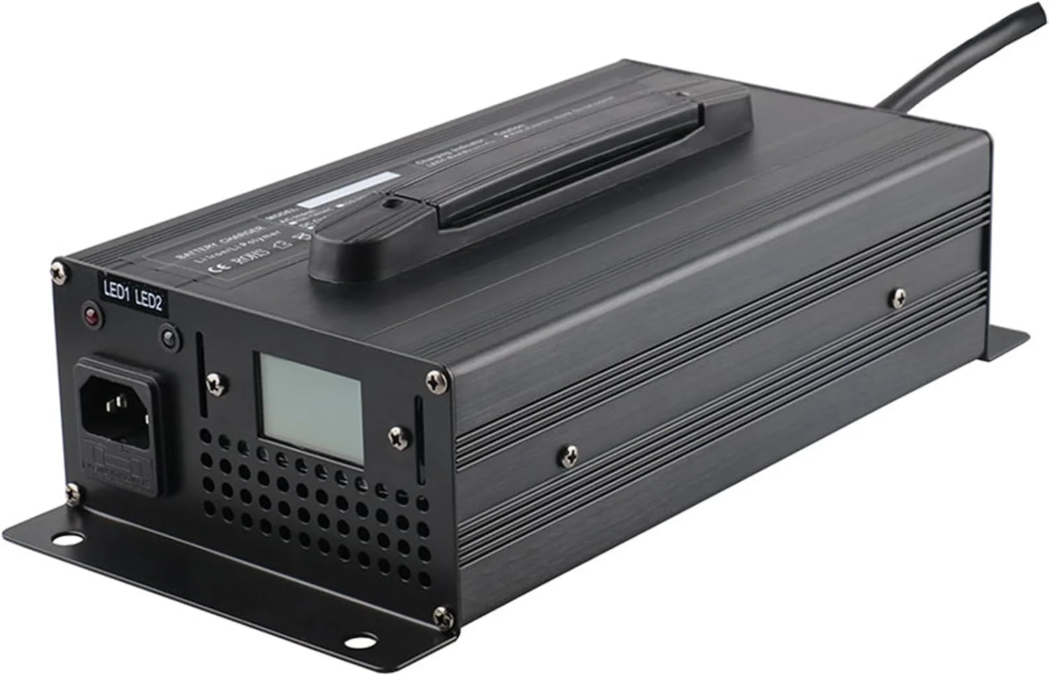 شارژر باتری لیفتراک 1200 واتی 12 ولت/24 ولت/36 ولت/48 ولت/60 ولت/72 ولت برای باتری های اسیدی سربی لیفتراک برقی، جک پالت، کف شوی