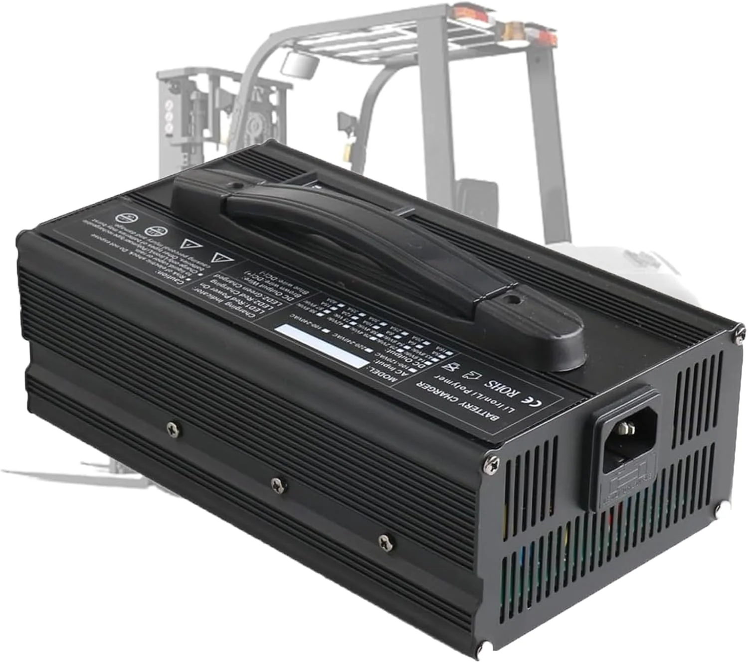 شارژر باتری 12 ولت 40 آمپر با نمایشگر LCD، شارژر قطره ای برای باتری های اسیدی سربی مناسب برای لیفتراک، جک پالت و اسکرابر