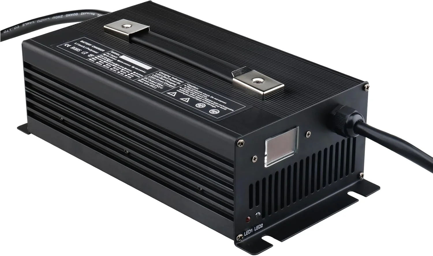 شارژر باتری اسیدی سربی 12V/24V/36V/48V/60V/72V، شارژر باتری لیفتراک، شارژر باتری 1500W، برای جک پالت، لیفتراک برقی، گلف کارت، 36 ولت 32 آمپر، 10#