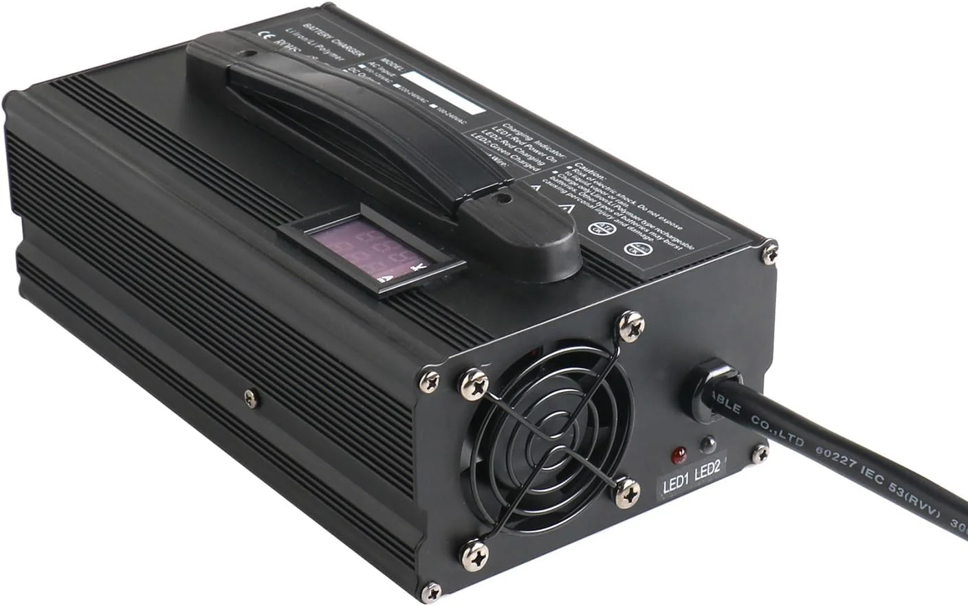 شارژر باتری اسیدی 24 ولت 25 آمپر با محافظت قطع خودکار برای لیفتراک، جک پالت، کف شوی، شارژر گلف کارت