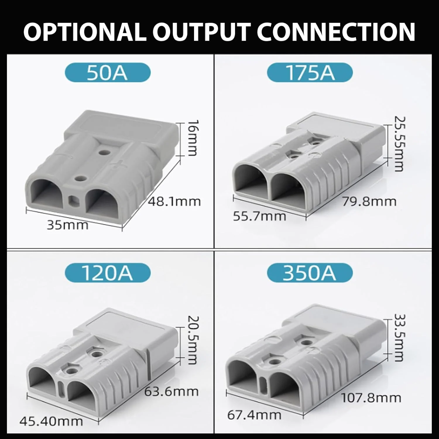 شارژر باتری لیفتراک Lzyjckz با ولتاژهای 12V/24V/36V/48V/60V/72V و توان 900 وات به همراه پلاگین Anderson مناسب برای لیفتراک برقی، جک پالت و کف شوی