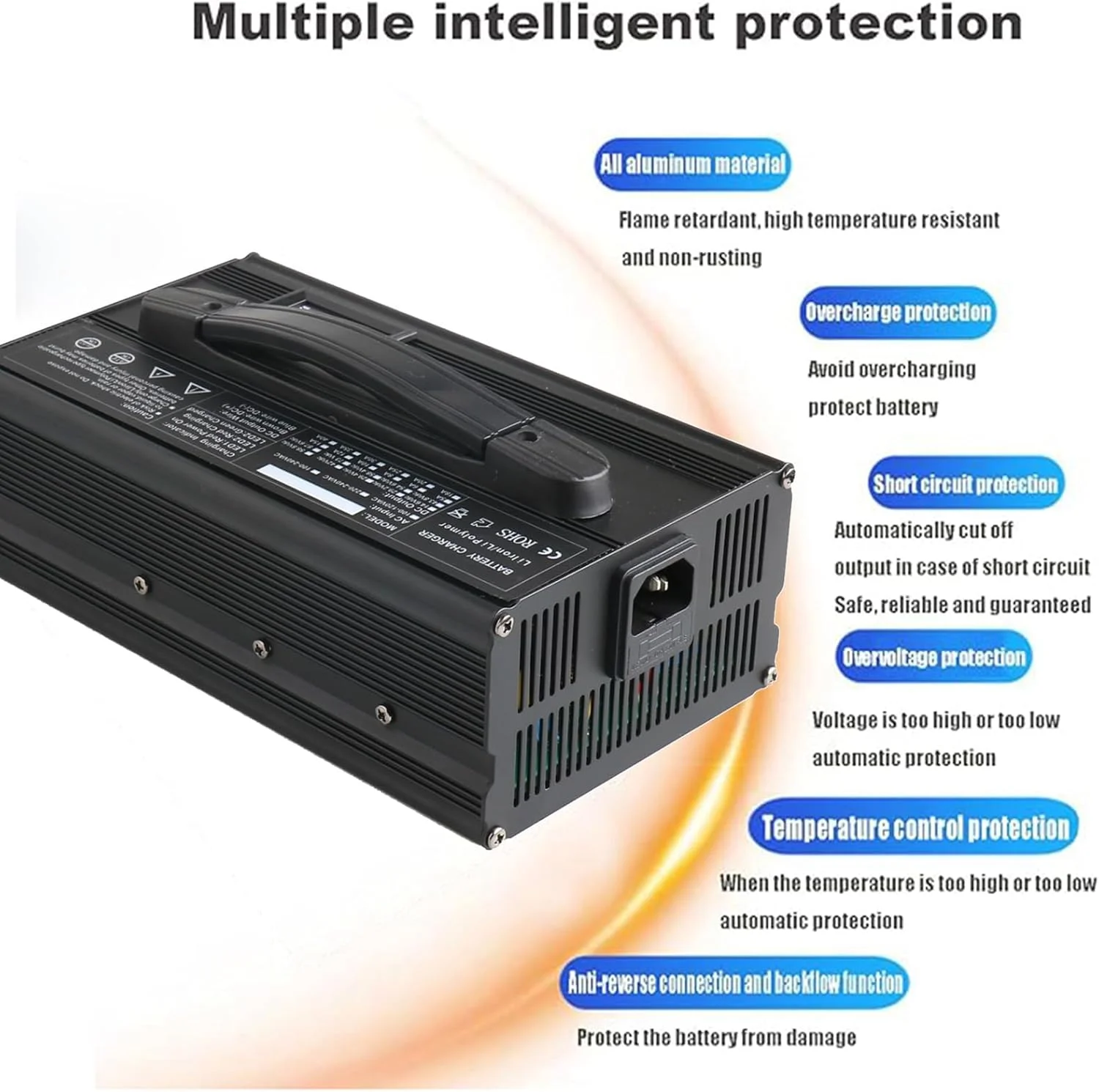 شارژر باتری اسیدی 24 ولت 25 آمپر با محافظت قطع خودکار برای لیفتراک، جک پالت، کف شوی، شارژر گلف کارت شارژر باتری اسیدی 24 ولت 25 آمپر با محافظت قطع خودکار برای لیفتراک، جک پالت، کف شوی، شارژر گلف کارت