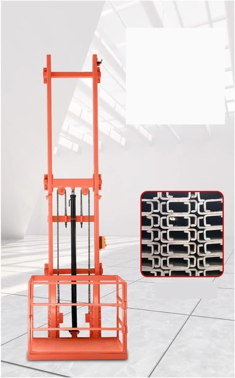 حمل مواد، حداکثر ظرفیت بارگیری 1000 کیلوگرم، بالابر خانگی، سکوی بالابر هیدرولیک کوچک، بالابر انبار ساده