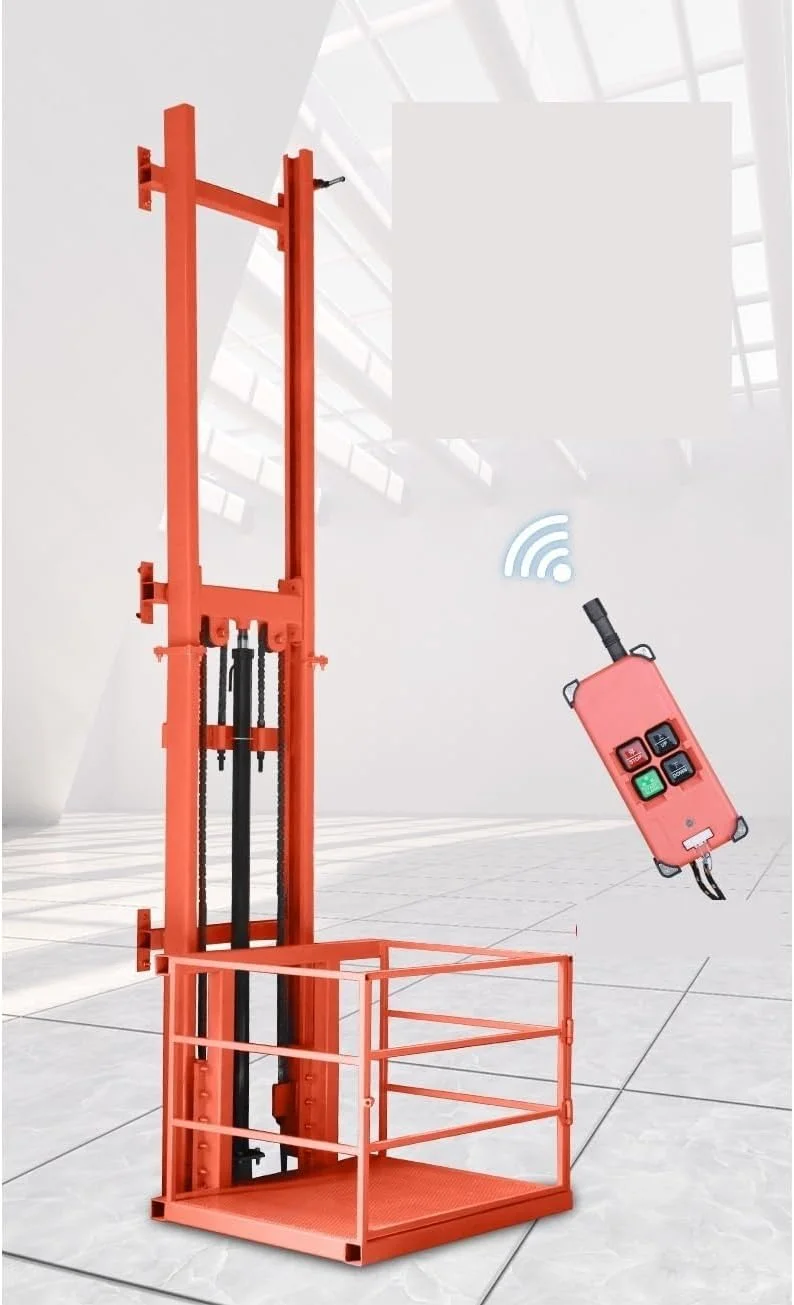 حمل مواد، حداکثر ظرفیت بارگیری 1000 کیلوگرم، بالابر خانگی، سکوی بالابر هیدرولیک کوچک، بالابر انبار ساده