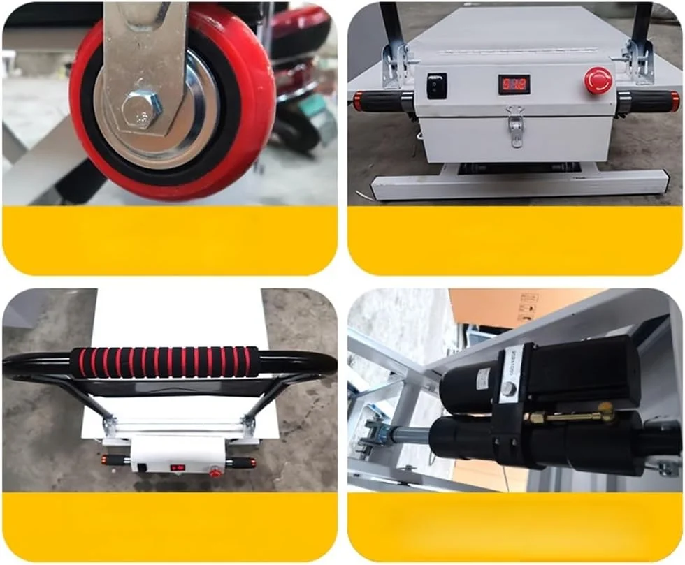 سکوی بالابر هیدرولیک برقی جابجایی مواد برای انتقال کالا با استفاده از کامیون تخت کوچک قابل حمل قیچی جک پالت