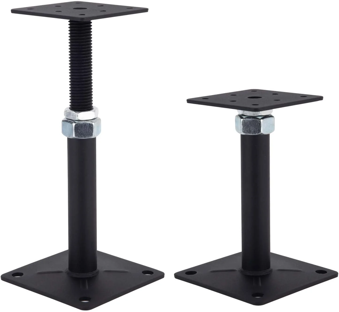 بسته 2 عددی پایه جک قابل تنظیم 6 تا 9 اینچ، مینی جک پیچی برای پشتیبانی موقت و تراز کردن بسته 2 عددی پایه جک قابل تنظیم 6 تا 9 اینچ، مینی جک پیچی برای پشتیبانی موقت و تراز کردن