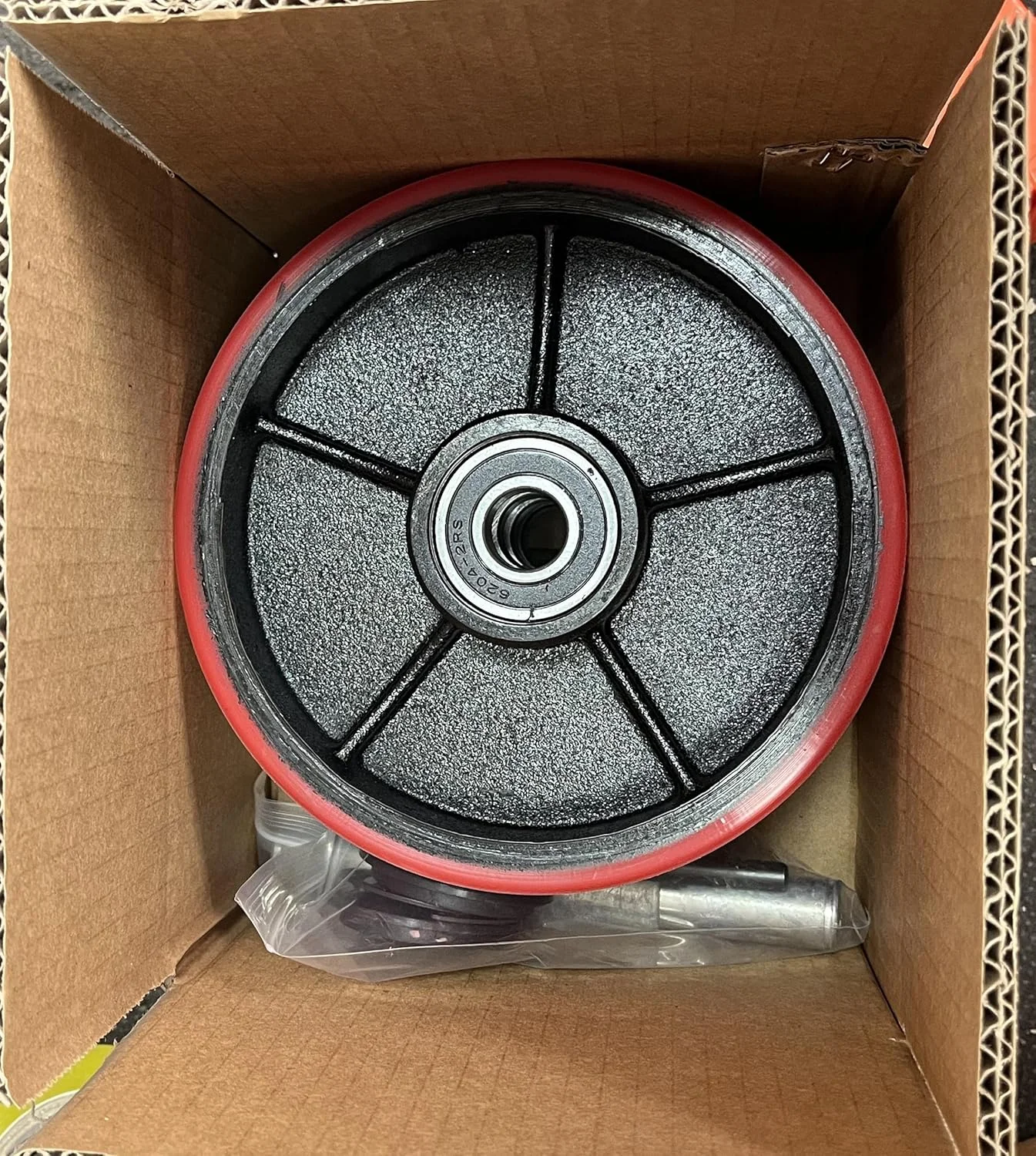 چرخ های جک پالت، چرخ های فرمان کامیون با بلبرینگ شناسه 20 میلی متر، جایگزینی چرخ کاستور لیفتراک 7 اینچ در 2 اینچ یک جفت