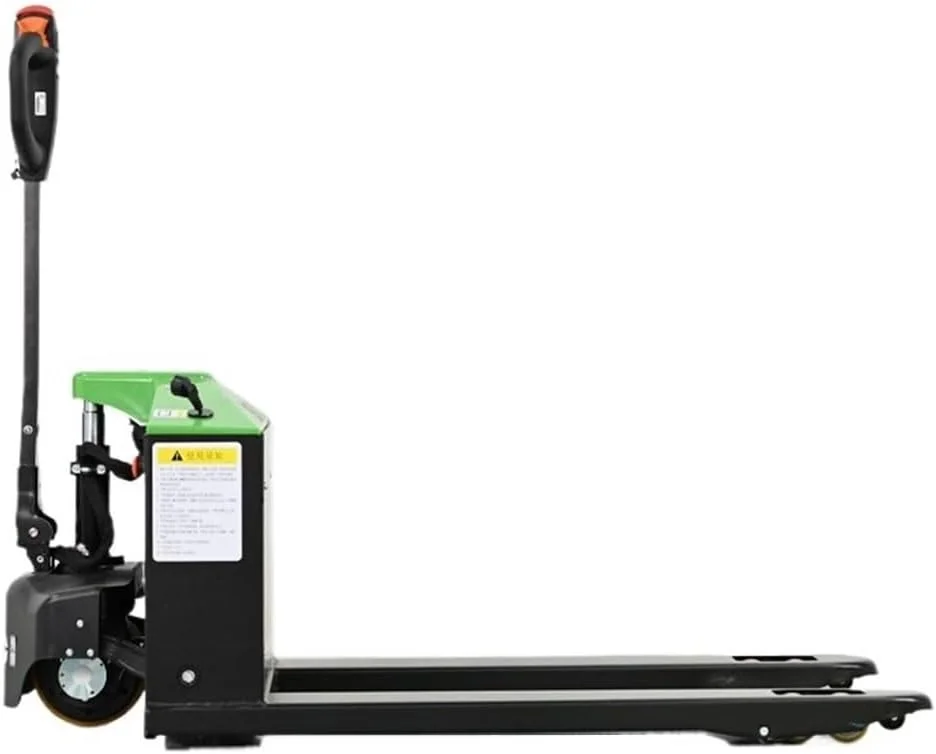 چرخ دستی پالت برقی کامل با ظرفیت 1500 کیلوگرم، جک پالت برقی لیتیومی برای جابجایی مواد، چرخ دستی سنگین روی چرخ (68 سانتی متر)