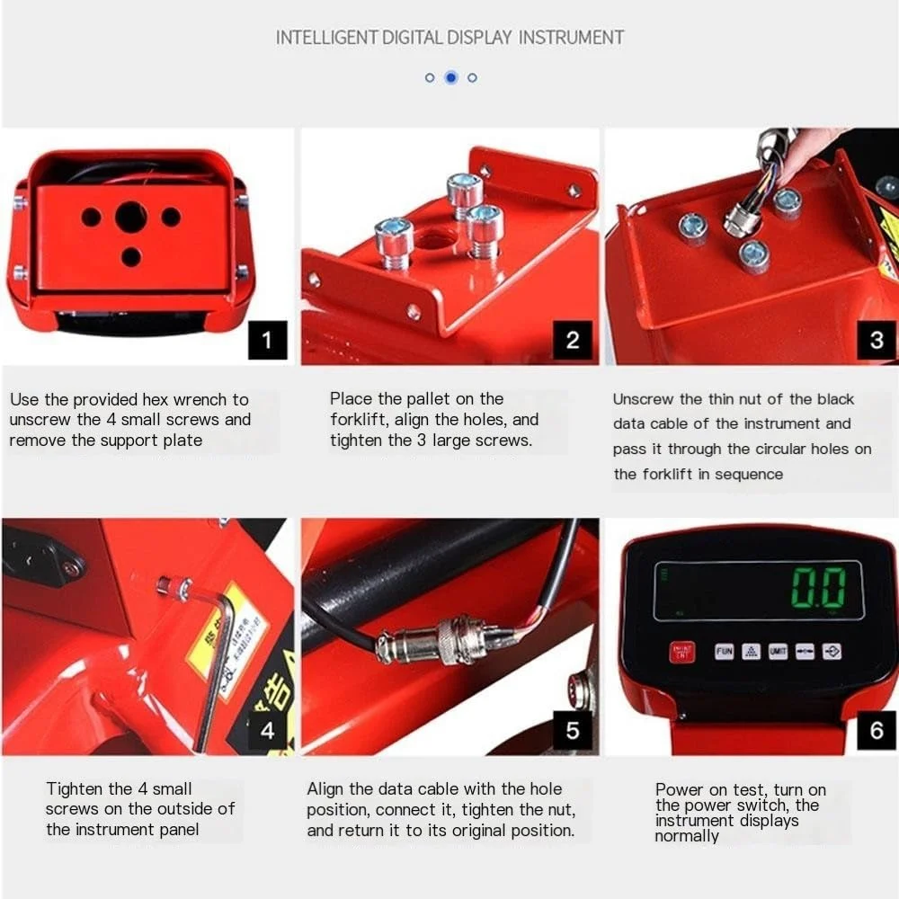 ترازو جک پالت، ظرفیت بالا 2000 کیلوگرم، دقت 0.5 کیلوگرم، اندازه شاخک 117 * 68 سانتیمتر، جک پالت سنگین