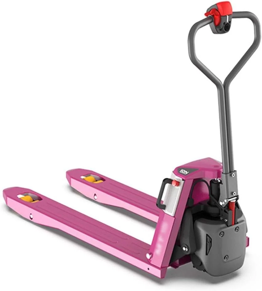 چرخ دستی پالت برقی، جک پالت برقی کامل، کامیون باتری لیتیومی برقی، کامیون های بالابر موتوری با ظرفیت 2000 کیلوگرم برای انبارداری داخلی و جابجایی چرخ دستی سنگین روی چرخ