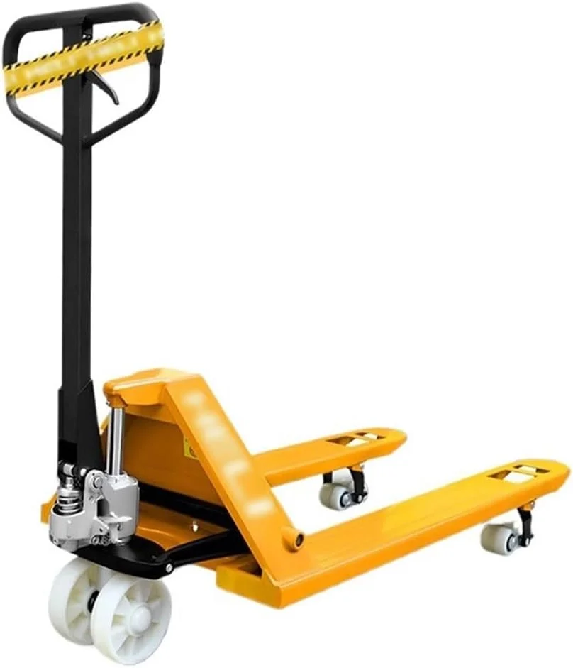 چرخ دستی حمل بار دستی هیدرولیک با قابلیت بالابر دستی، جک پالت سنگین با چرخ (68.5 سانتی متر)